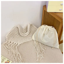 Load image into Gallery viewer, Woven Tassel  Shoulder Bag