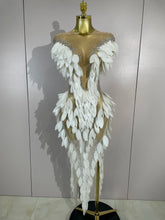 Load image into Gallery viewer, Pearl Transparent Mesh Long Dress