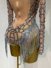 Load image into Gallery viewer, Shining Diamond Tassel Bodysuit