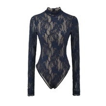 Load image into Gallery viewer, Retro Lace Hook Flower Long Sleeve T-Shirt Romper
