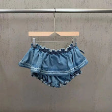 Load image into Gallery viewer, New Style Long-sleeve With Belt Waist Denim