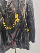 Load image into Gallery viewer, Patchwork Pockets Leather Jacket