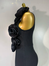 Load image into Gallery viewer, 3D Flower Sleeveless Bodycon Bandage Dress