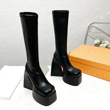 Load image into Gallery viewer, Punk Style Knee-High Boots