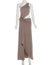 Load image into Gallery viewer, Weird Puss Metal Buckle Dress