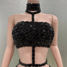 Load image into Gallery viewer, Rhinestone Mesh Dress