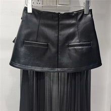 Load image into Gallery viewer, PU Leather Long Skirt