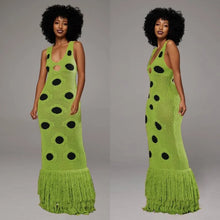 Load image into Gallery viewer, See Through Knitted Maxi Dress