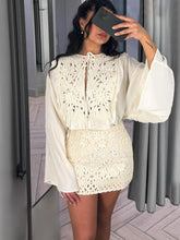 Load image into Gallery viewer, Long Sleeve Lace Up Suit