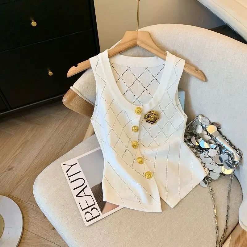 Vintage Elegant Luxury Chic Vest