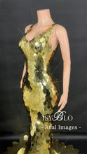 Load image into Gallery viewer, Metallic Luster Maxi Dress