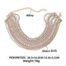 Load image into Gallery viewer, Luxury Multilayers Crystal Choker