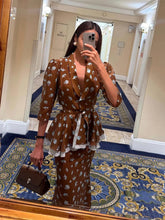 Load image into Gallery viewer, Floral Printing Gauze Patchwork Skirt Suit