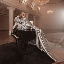 Load image into Gallery viewer, Puffy Sleeves A Line Long Jacket