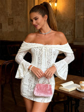 Load image into Gallery viewer, Off Shoulder Mini Dress