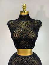 Load image into Gallery viewer, Luxury Rhinestone Mesh See Through