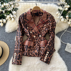 Leopard Vintage Blazer