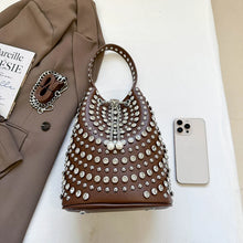 Load image into Gallery viewer, Studded Bucket Bag