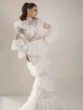 Load image into Gallery viewer, ruffled lace dress