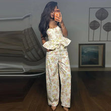 Load image into Gallery viewer, Casual Printed Vest Trouser Suit