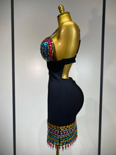 Load image into Gallery viewer, Sparkly Colorful Diamonds  Bandage Dress