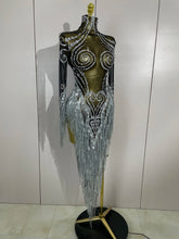 Load image into Gallery viewer, Tassel Mesh Transparent Dress