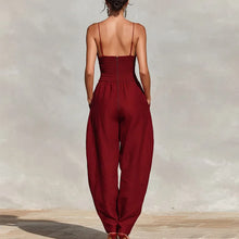 Load image into Gallery viewer, Overalls Backless With Pockets Jumpsuit