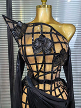 Load image into Gallery viewer, Mesh See Through Top Skirt Long Gloves Set