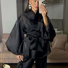 Load image into Gallery viewer, Casual Black Mesh See Through
