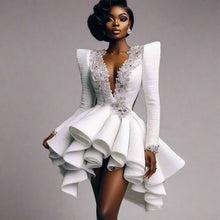 Load image into Gallery viewer, Ruffles Evening Dress