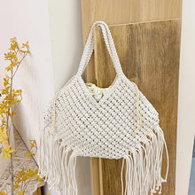 Load image into Gallery viewer, Woven Tassel  Shoulder Bag