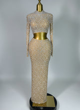 Load image into Gallery viewer, Rhinestone Mesh Dress