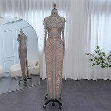 Load image into Gallery viewer, Crystal Tassel Dubai Evening Dress