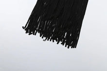 Load image into Gallery viewer, Velvet Tassel Hem Dress