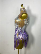 Load image into Gallery viewer, Evening Gowns Stretch Mesh Mini Dress