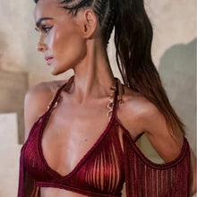 Load image into Gallery viewer, Bikini Cover Up Hand Crochet Set