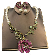 Load image into Gallery viewer, Fashion vintage  necklace earrings set
