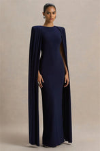 Load image into Gallery viewer, Cape Sleeve Sexy Maxi Dress