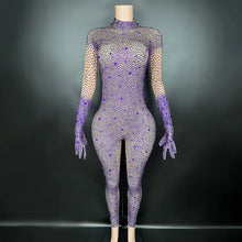 Load image into Gallery viewer, Luxury Full Rhinestones Jumpsuit