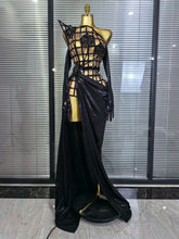 Load image into Gallery viewer, Mesh See Through Top Skirt Long Gloves Set