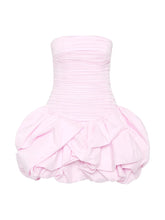 Load image into Gallery viewer, Solid Spliced Ruffles Slimming Dress