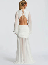 Load image into Gallery viewer, Long Sleeve Sexy Maxi Dress