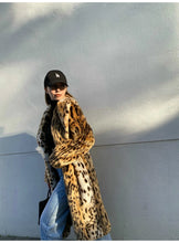 Load image into Gallery viewer, Thick Leopard Fluffy Faux Fur Coat