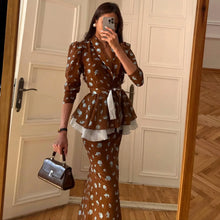 Load image into Gallery viewer, Floral Printing Gauze Patchwork Skirt Suit