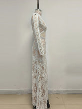 Load image into Gallery viewer, Lace Cut Out Design Long Dress