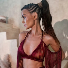 Load image into Gallery viewer, Bikini Cover Up Hand Crochet Set