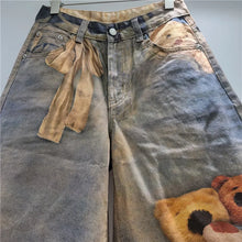 Load image into Gallery viewer, Cartoon Print Denim Short