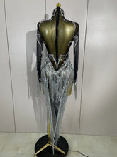 Load image into Gallery viewer, Tassel Mesh Transparent Dress
