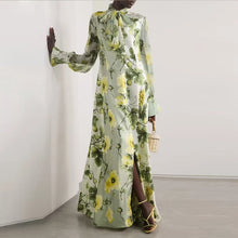 Load image into Gallery viewer, Boho Style Floral Print Loose Long Dress