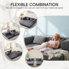 Load image into Gallery viewer, 5-in-1 Convertible Folding Sofa Bed